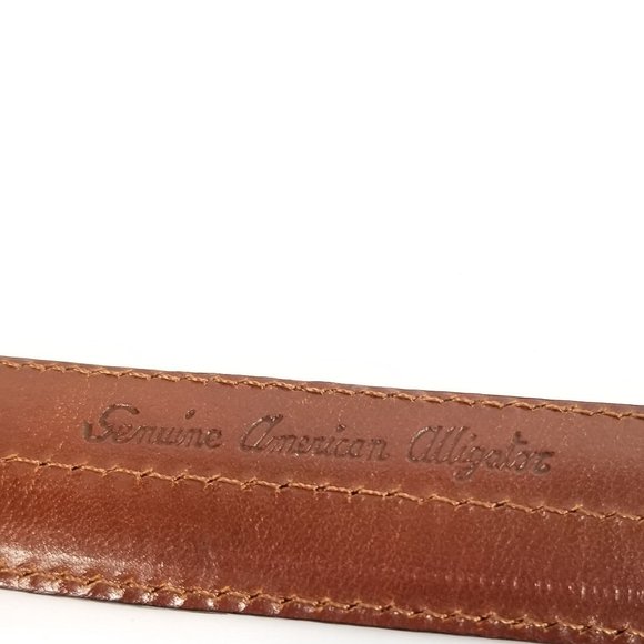 Polo Ralph Lauren cognac alligator belt - Picture 5 of 8